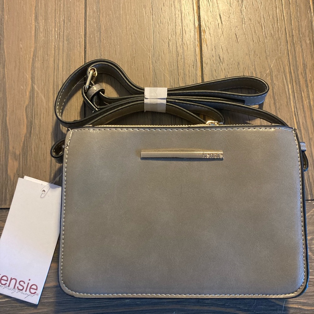 NWT Kensie crossbody satchel in beige!